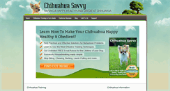 Desktop Screenshot of chihuahuasavvy.com