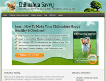 Tablet Screenshot of chihuahuasavvy.com